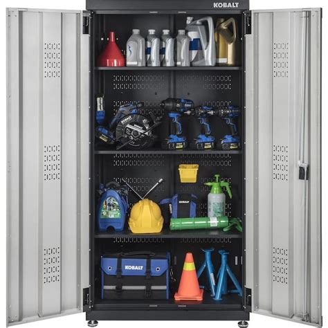 lowe's garage cabinets systems kobalt